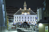 Town hall at night